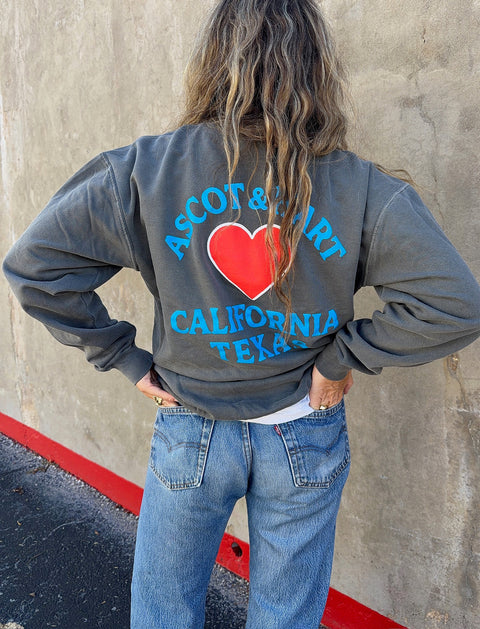 A+H Stroked Heart Pullover