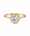 Round Cut Bezel Ring