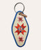 Quilt Star Patch Keychain