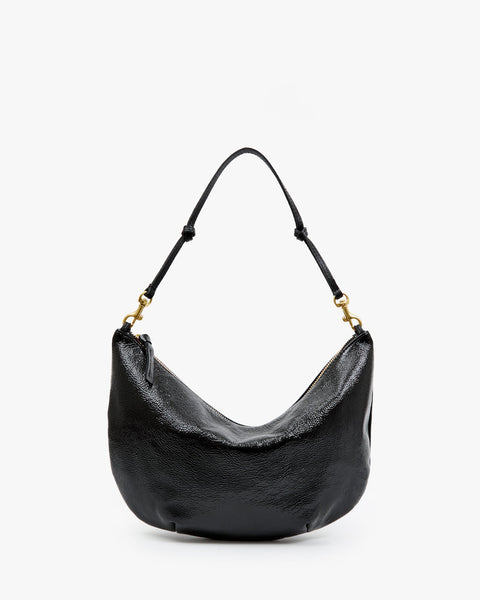 Clare V. Lune - Black Crinkle Patent