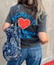 A+H Stroked Heart Tee