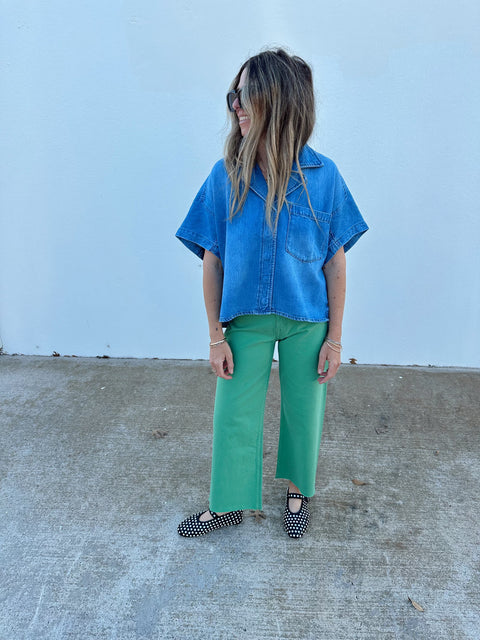 Penny High Rise Wide Leg Crop