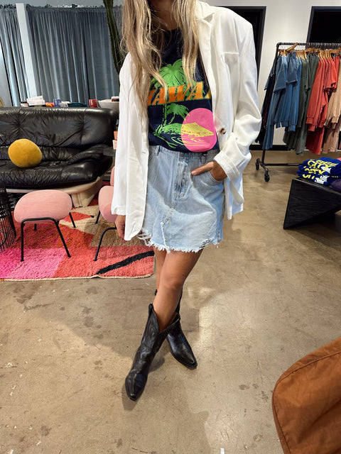Luca Denim Mini Skirt