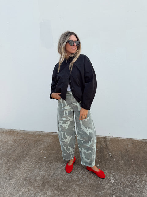 Everly Camo High Rise Jeans
