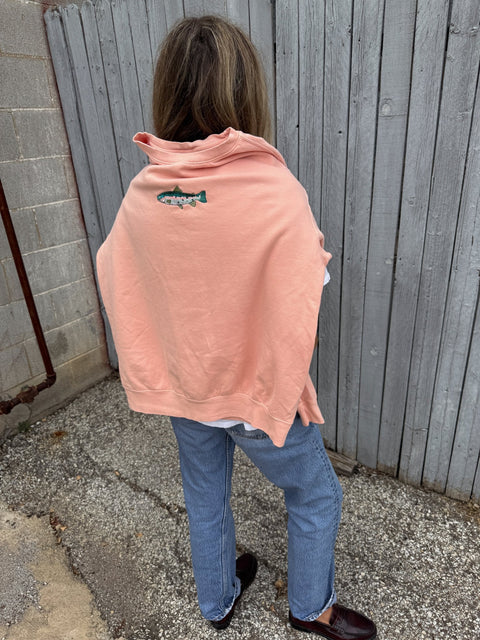 A+H Embroidered Trout Pullover - ascot + hart