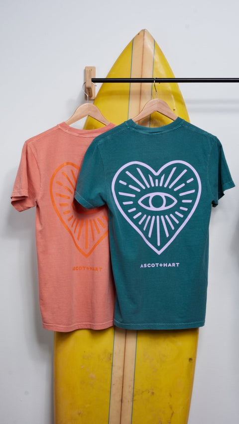 A+H Heart Eye Logo Tee - ascot + hart