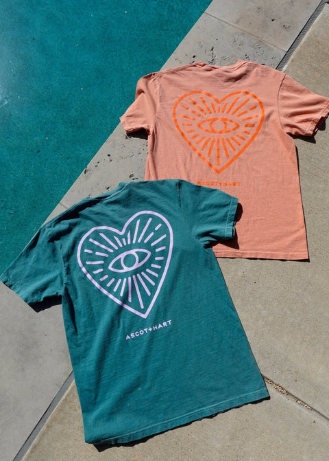 A+H Heart Eye Logo Tee - ascot + hart