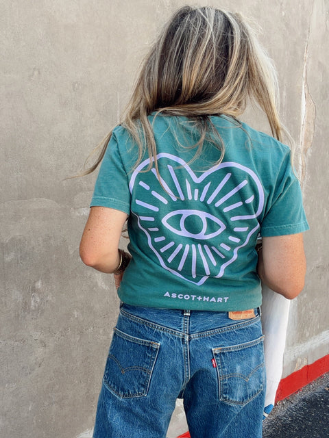 A+H Heart Eye Logo Tee - ascot + hart