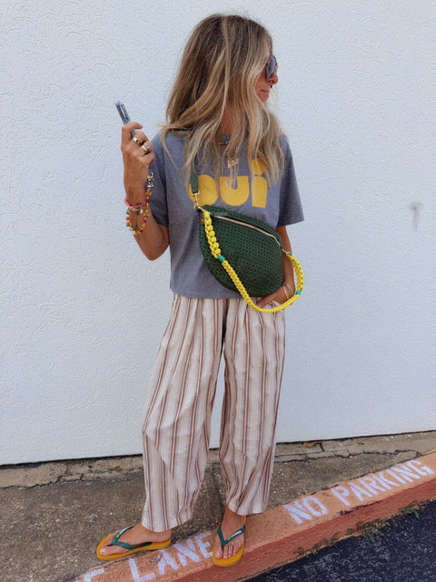 Aurora Striped Parachute Pants - ascot + hart
