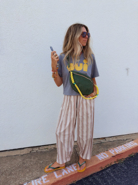 Aurora Striped Parachute Pants - ascot + hart