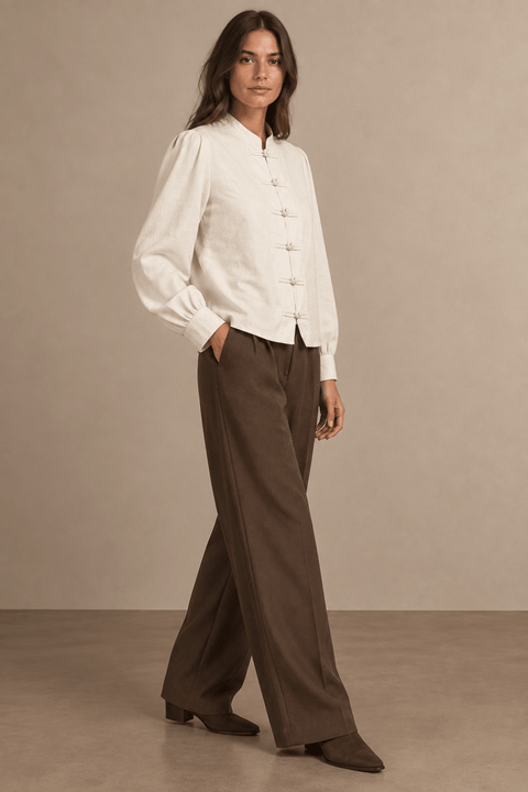 Camden Long Sleeve Blouse - ascot + hart