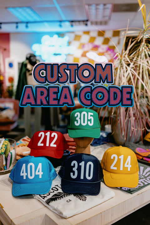 Custom Area Code Trucker - ascot + hart