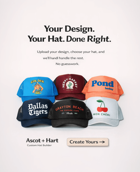 Custom Full Color Trucker - ascot + hart
