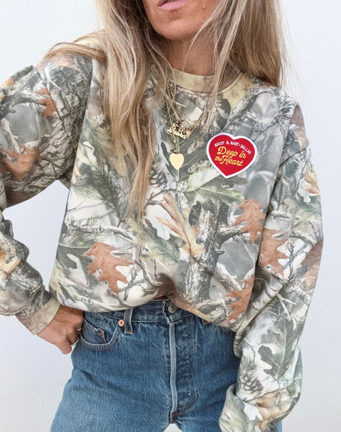 Deep In The Heart Camo Pullover - ascot + hart