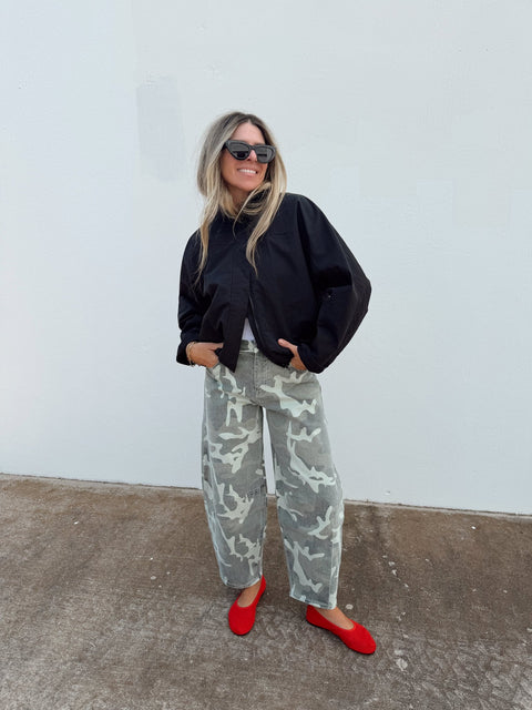 Everly Camo High Rise Jeans - ascot + hart