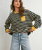Layna Striped Crew Neck Long Sleeve