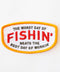 Fishin' Beats Workin' Embroidered Iron on Patch - ascot + hart