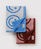 Hand Towel Set of 2 - Sky Blue and Blush Happy - ascot + hart