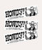 Howdy! B+W - Bumper Sticker - ascot + hart