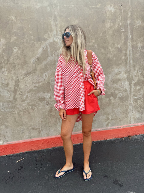 Ivy High Waisted Boxy Shorts - ascot + hart