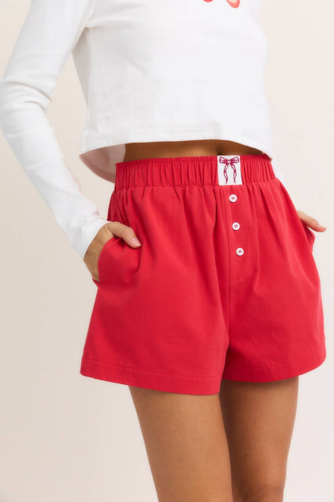 Ivy High Waisted Boxy Shorts - ascot + hart