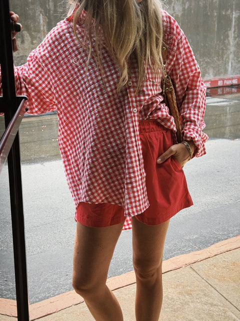 Ivy High Waisted Boxy Shorts - ascot + hart