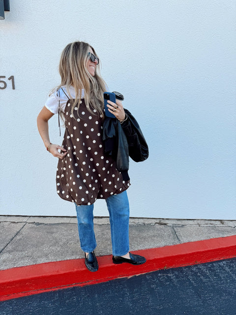 Josie Polka Dot Mini Dress - ascot + hart