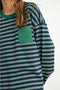 Layna Striped Crew Neck Long Sleeve - ascot + hart