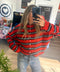 Leighton Striped Cardigan - ascot + hart