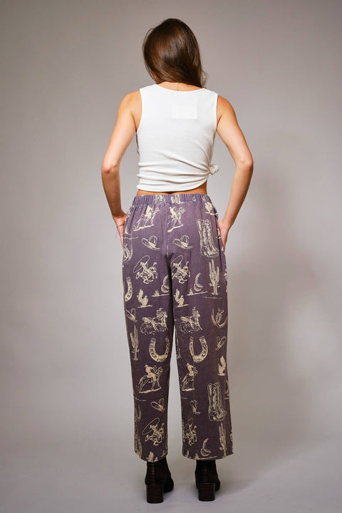 Lulu Western Wide Leg Pants - ascot + hart