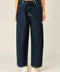Maddie Drawstring Barrel Jeans - ascot + hart