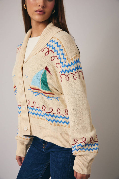 Maddie Yacht Club Cardigan - ascot + hart