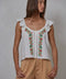 Marin Floral Embroidered Lace Top - ascot + hart