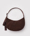 Medium Nylon Crescent Bag - Coffee w/ Key Leash - ascot + hart