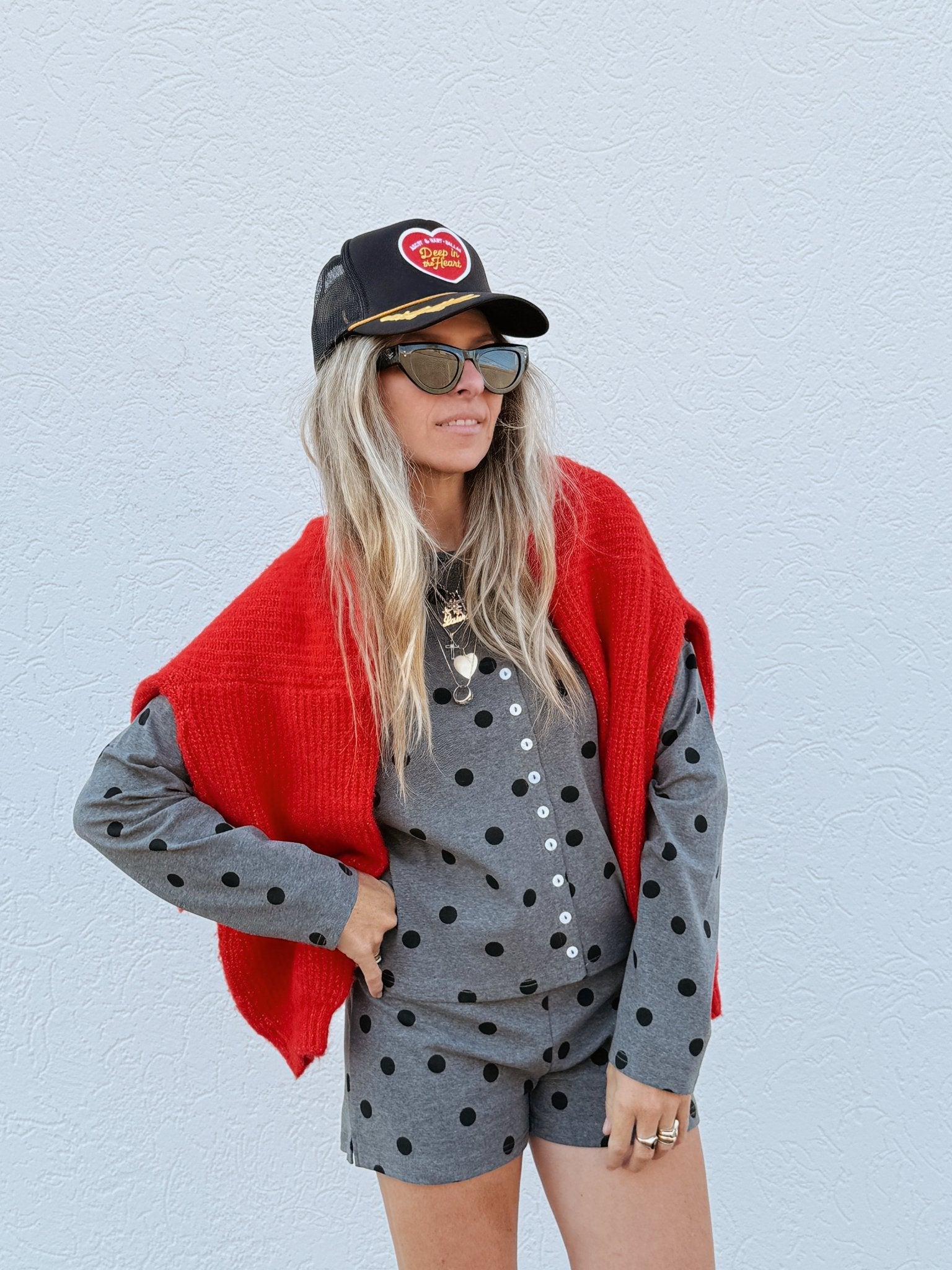Monroe Polka Dot Cardigan – ascot + hart