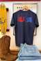 Navy Retro USA Tee - ascot + hart