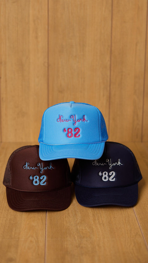 New York '82 Embroidered Trucker - ascot + hart