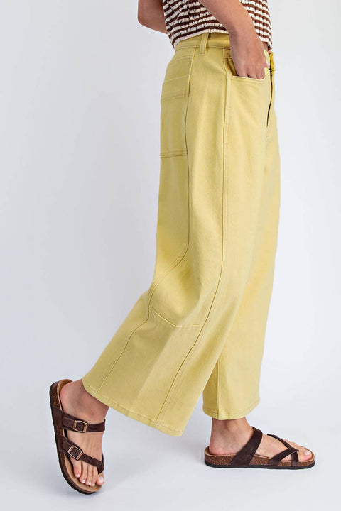 Paige Mid Rise Barrel Twill Jeans - ascot + hart