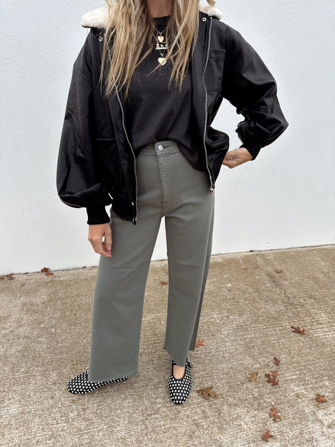 Penny High Rise Wide Leg Crop - ascot + hart