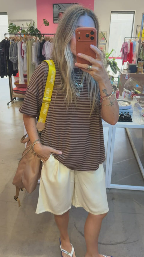 Kai Striped Oversized Tee