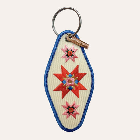 Quilt Star Patch Keychain - ascot + hart