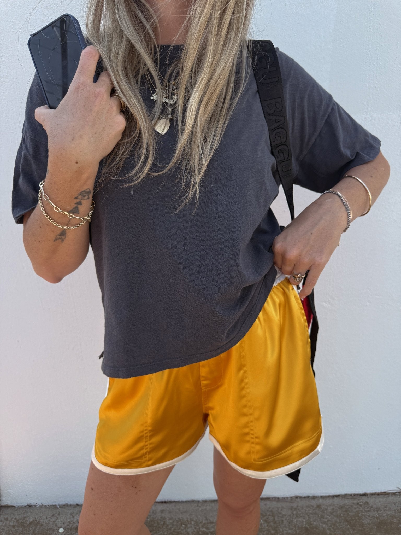 Rosalie Satin Dolphin Shorts – ascot + hart