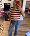 Sadie Striped Crop Tee - ascot + hart
