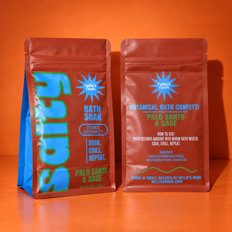 SALTY Botanical Bath Confetti - Palo Santo & Sage - ascot + hart