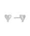 Simple Heart Stud Earrings - ascot + hart