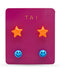 Star and Smiley Face Studs (Set of 2) - ascot + hart