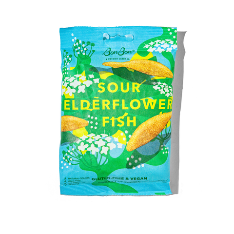 Swedish Candy - Sour Elderflower Fish - 5.2oz - ascot + hart