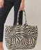 Zebra Print Canvas Tote Bag - ascot + hart