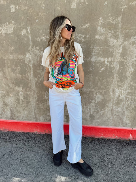High Rise Wide Leg Denim