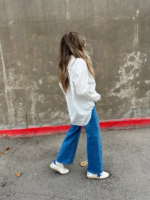 High Rise Wide Leg Denim - ascot + hart